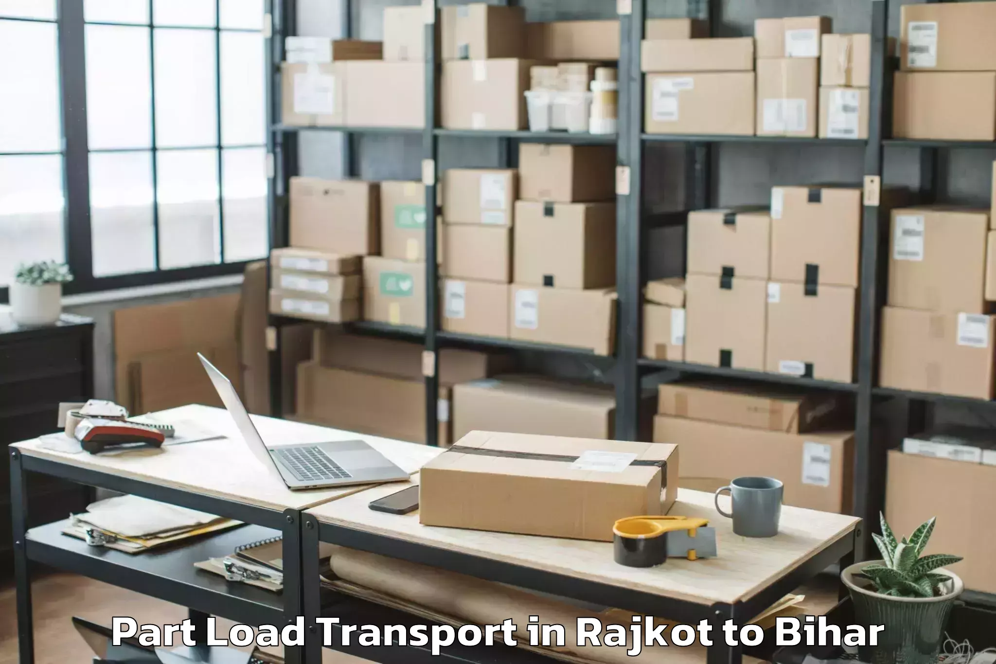 Reliable Rajkot to Garhani Part Load Transport